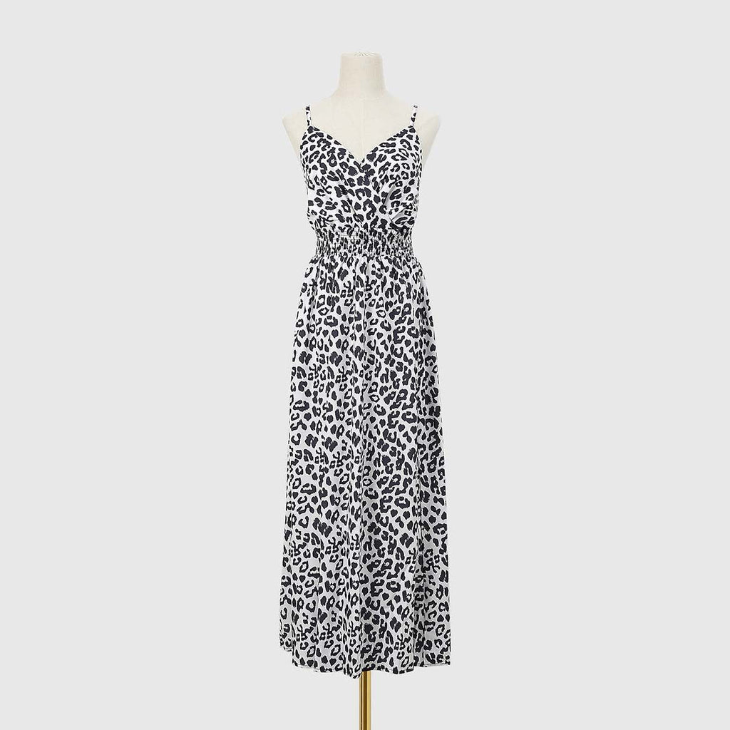 Leopard Printed Maxi Cami Dress