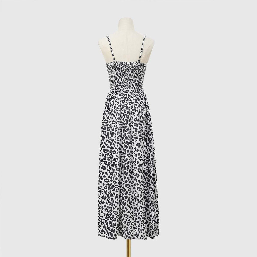 Leopard Printed Maxi Cami Dress