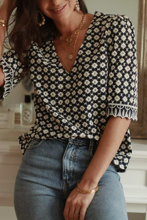As Pretty As You Are Embroidered Blouse