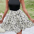 Summer Sleeveless Printed Vest Women's Midi Dress